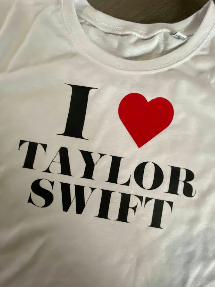 I Love Taylor Swift Crop Top