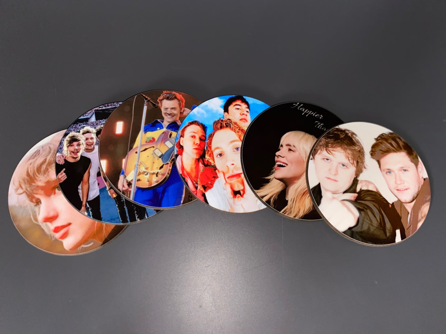 Artist Coasters - 1D / Lewis & Niall / Billie / Harry / 5SOS / Taylor