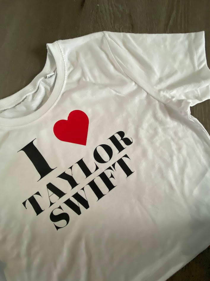 I Love Taylor Swift Crop Top