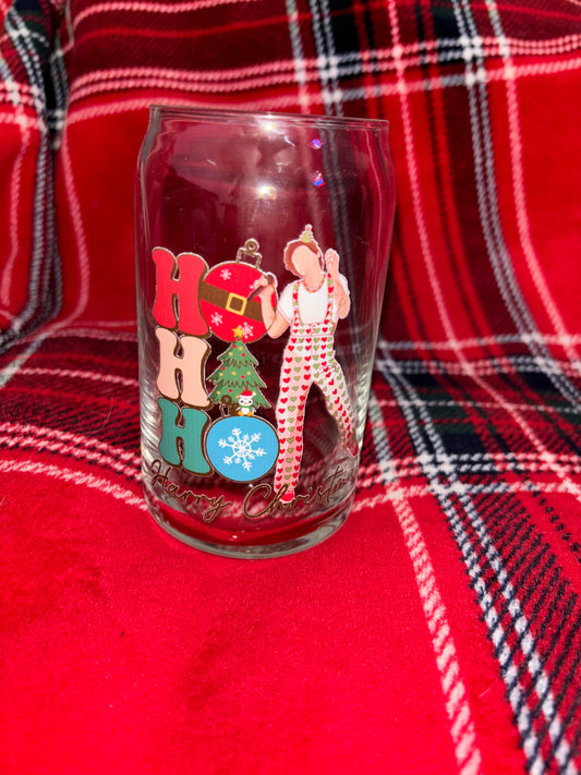 Ho Ho Ho Harry Christmas Glass Can