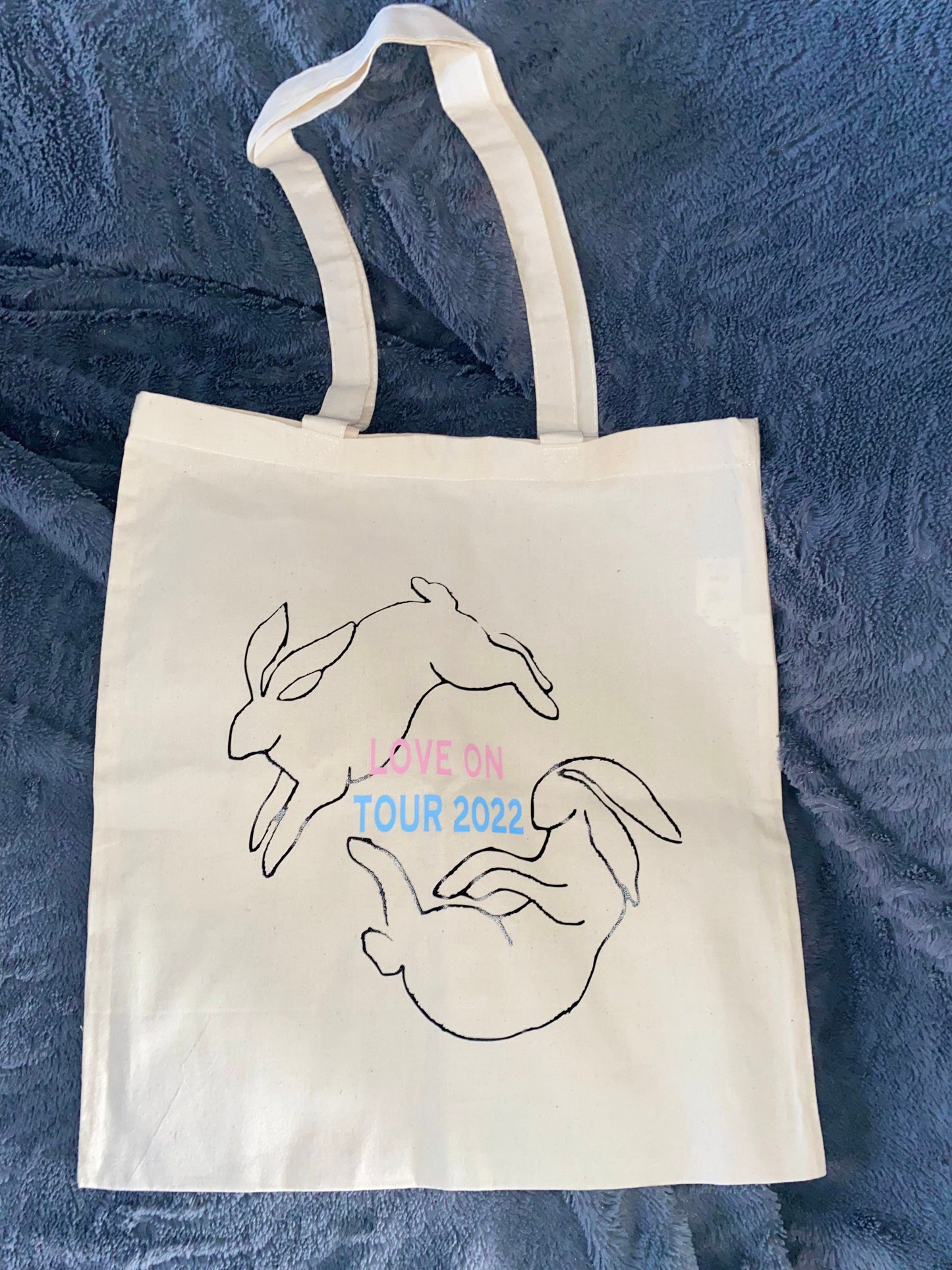 Love On Tour Bunnies Tote Bag