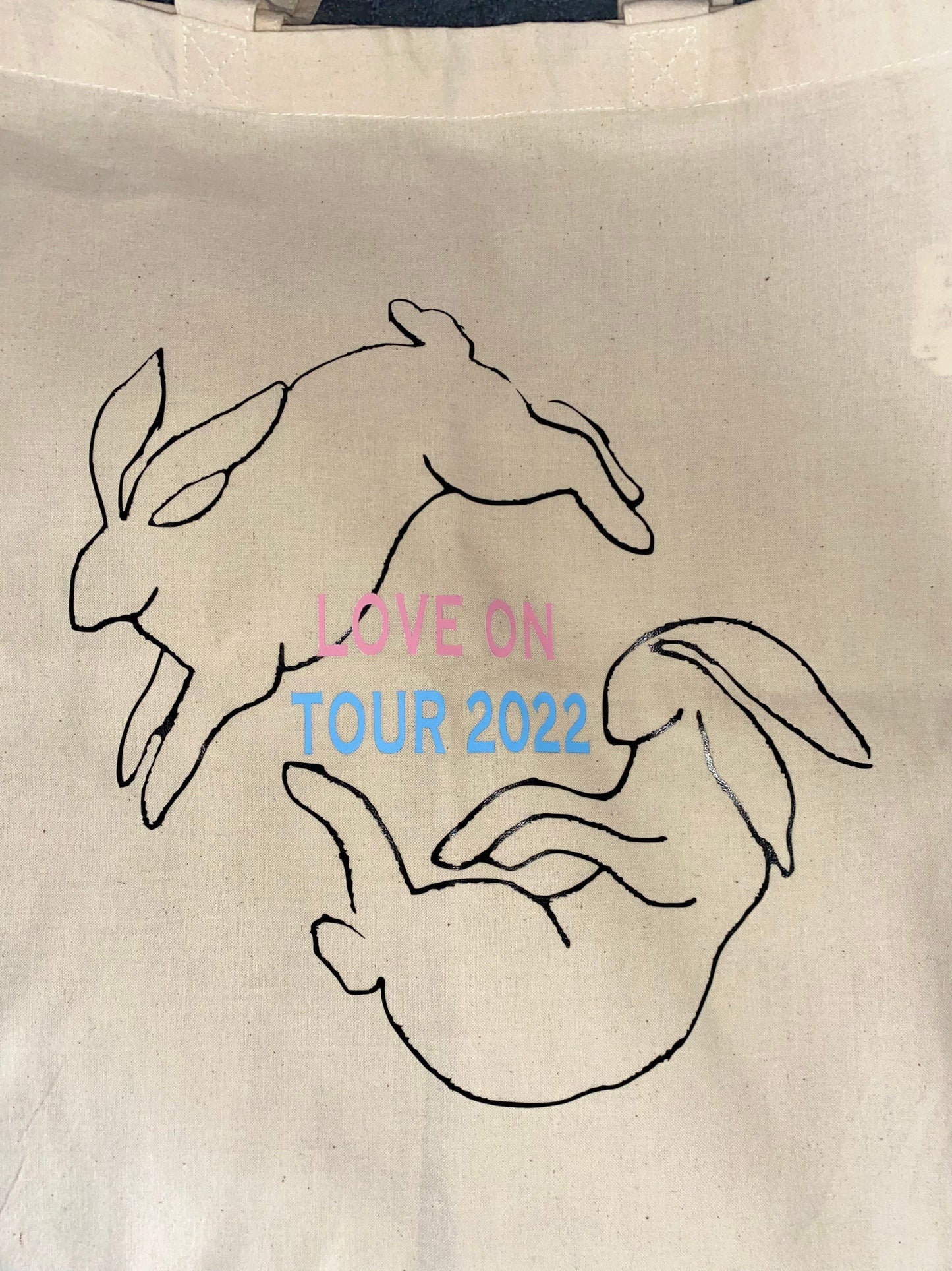 Love On Tour Bunnies Tote Bag